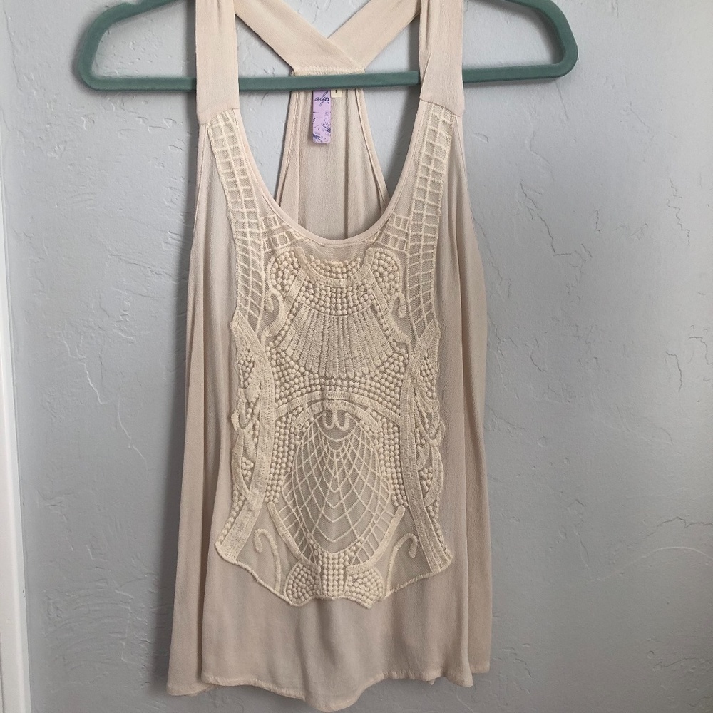 alya women's white racerback tank